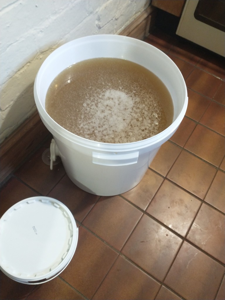 Honey bucket full of honey