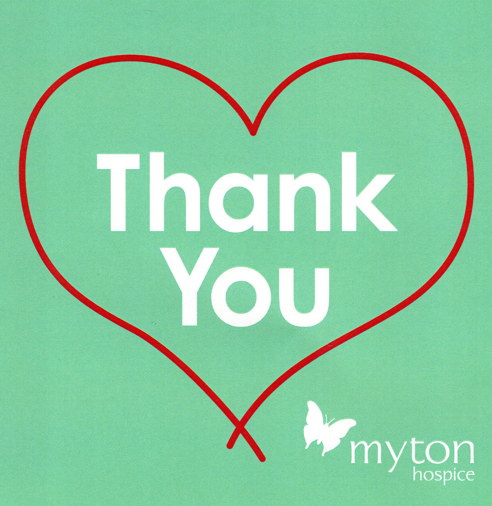 Thank you inside a heart